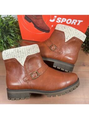 J Sport Women's Violet Brown Boots Size 7‎